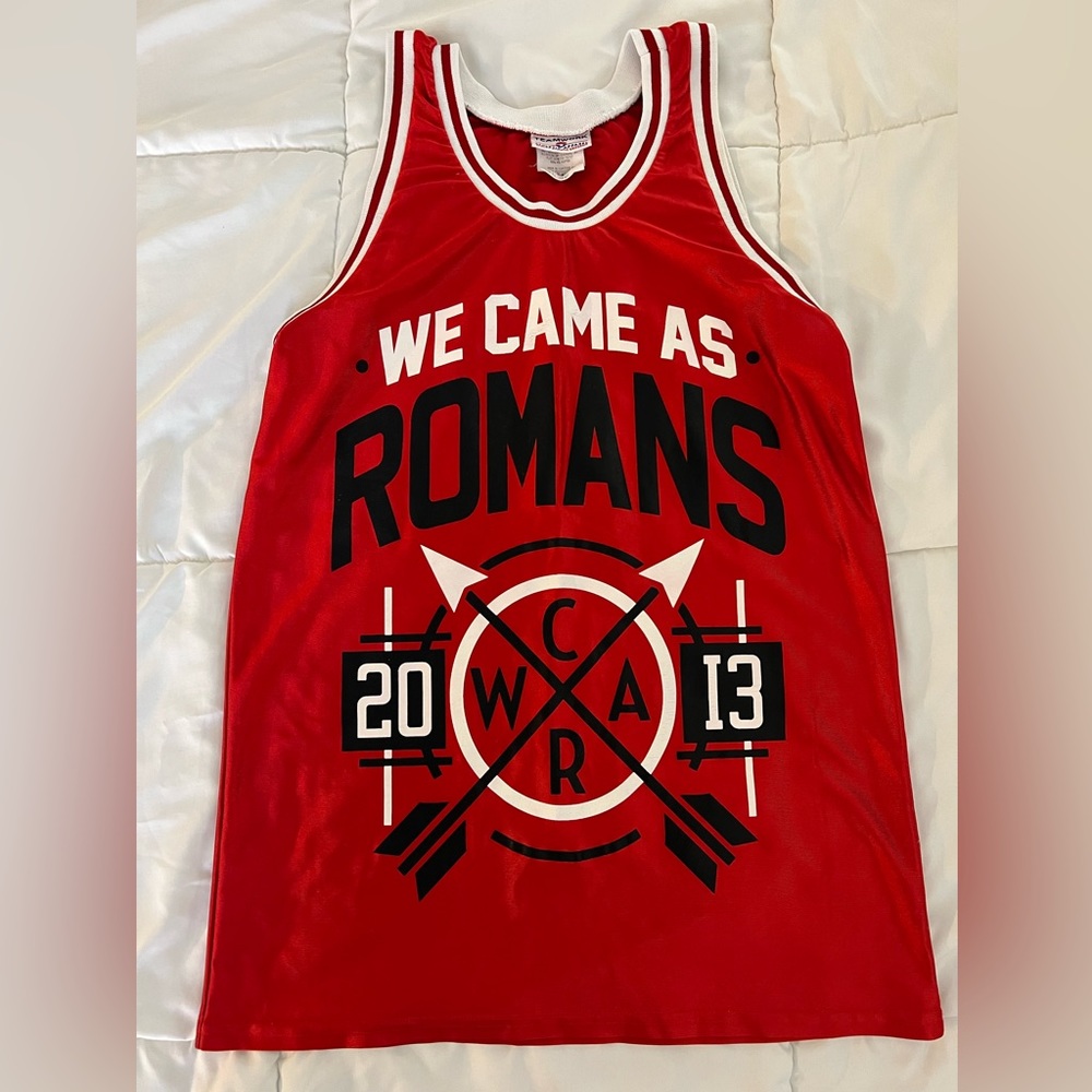 RARE!!! WE CAME AS ROMANS (band) basketball jersey